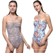 Hot selling one piece Monokini bikini swimwear 82%nylon 18%spandex women sling swimsuits